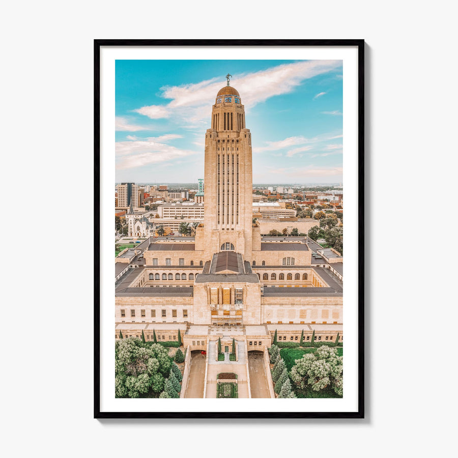 Lincoln Photo Poster, framed poster mockup, white border