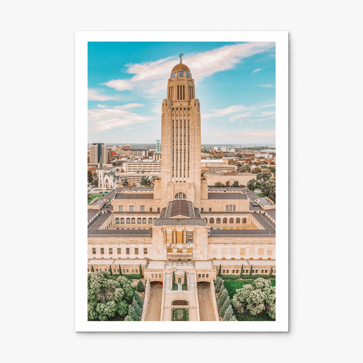 Lincoln Photo Poster, print only (unframed), white border