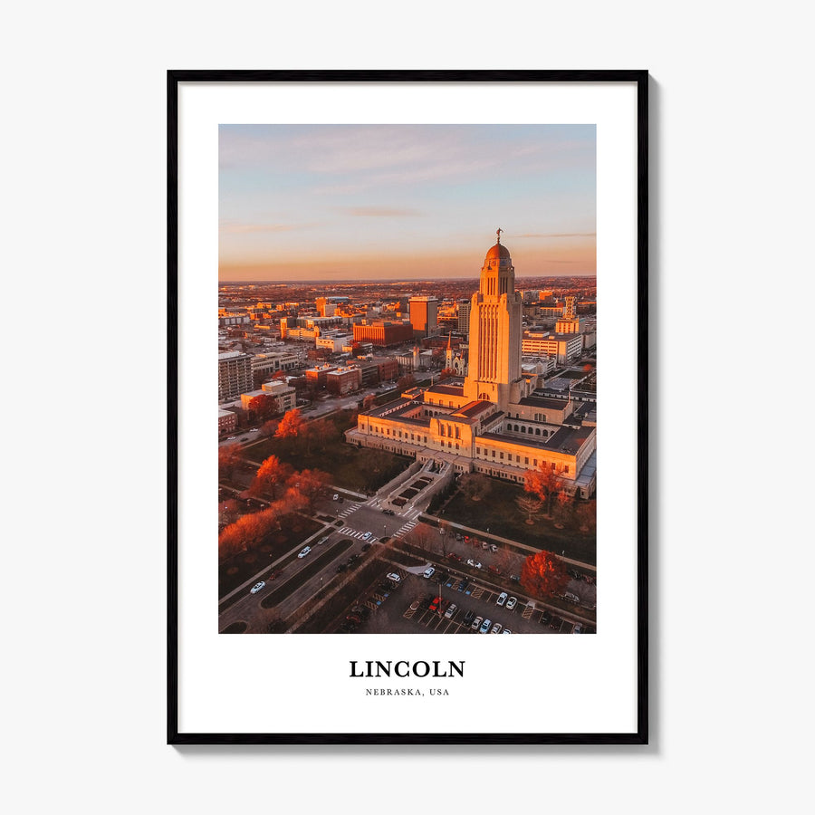 Lincoln Classic Poster, framed poster mockup