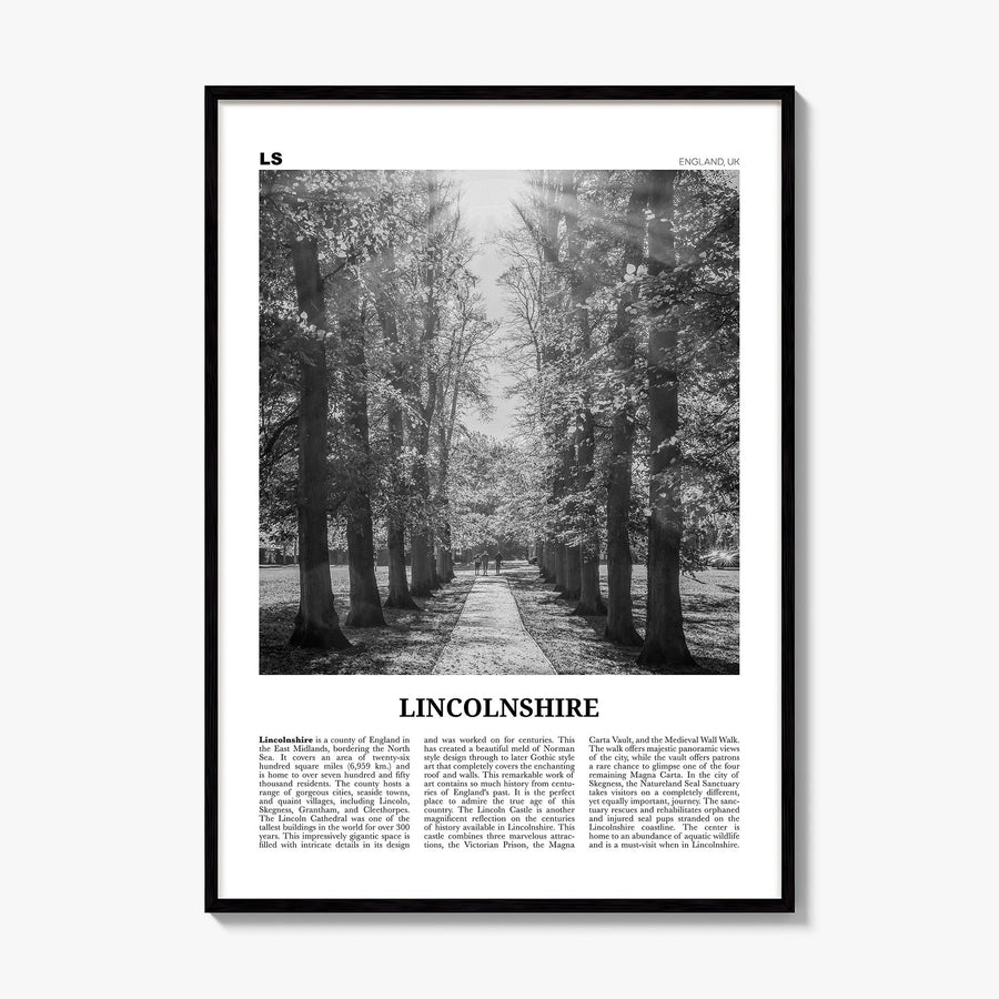 Lincolnshire Newspaper Poster, framed poster mockup