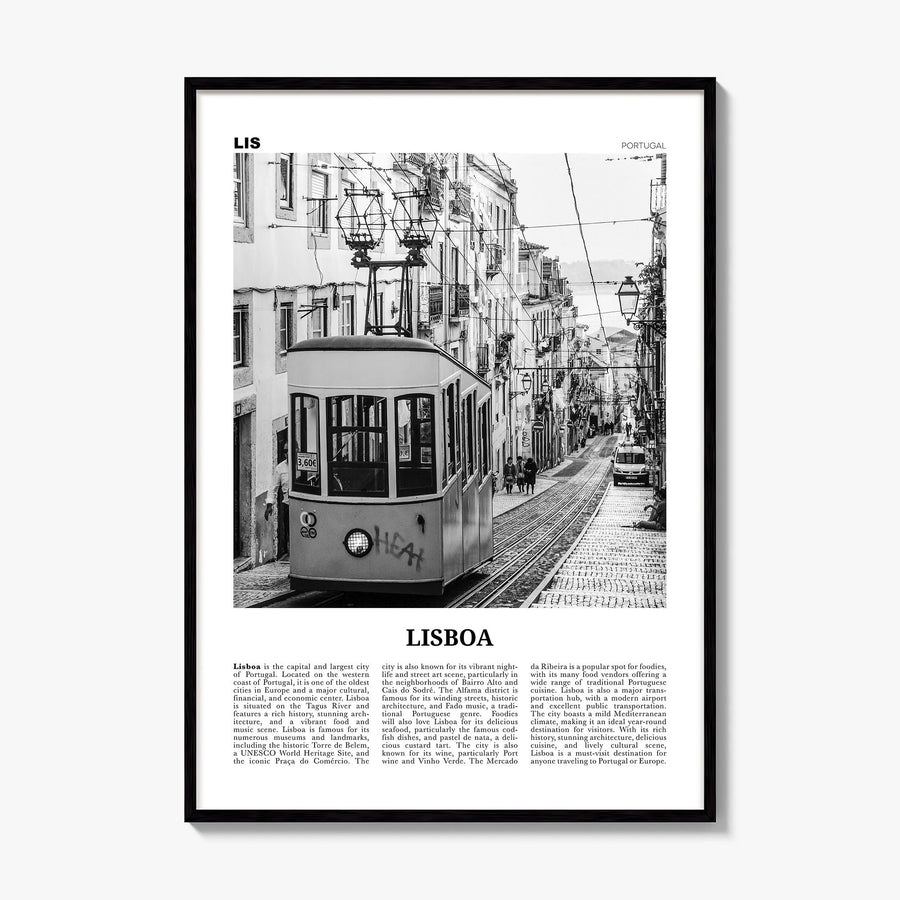 Lisboa Newspaper Poster, framed poster mockup