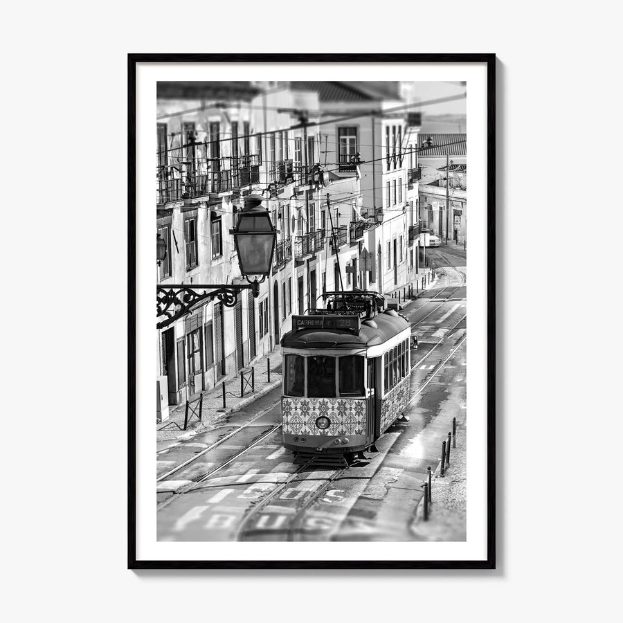 Lisbon Photo No 3 Poster, framed poster mockup, white border
