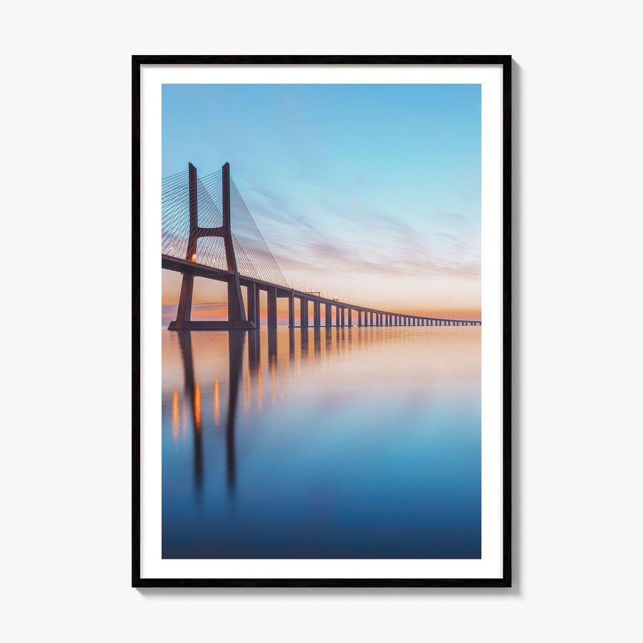 Lisbon Photo No 2 Poster, framed poster mockup, white border