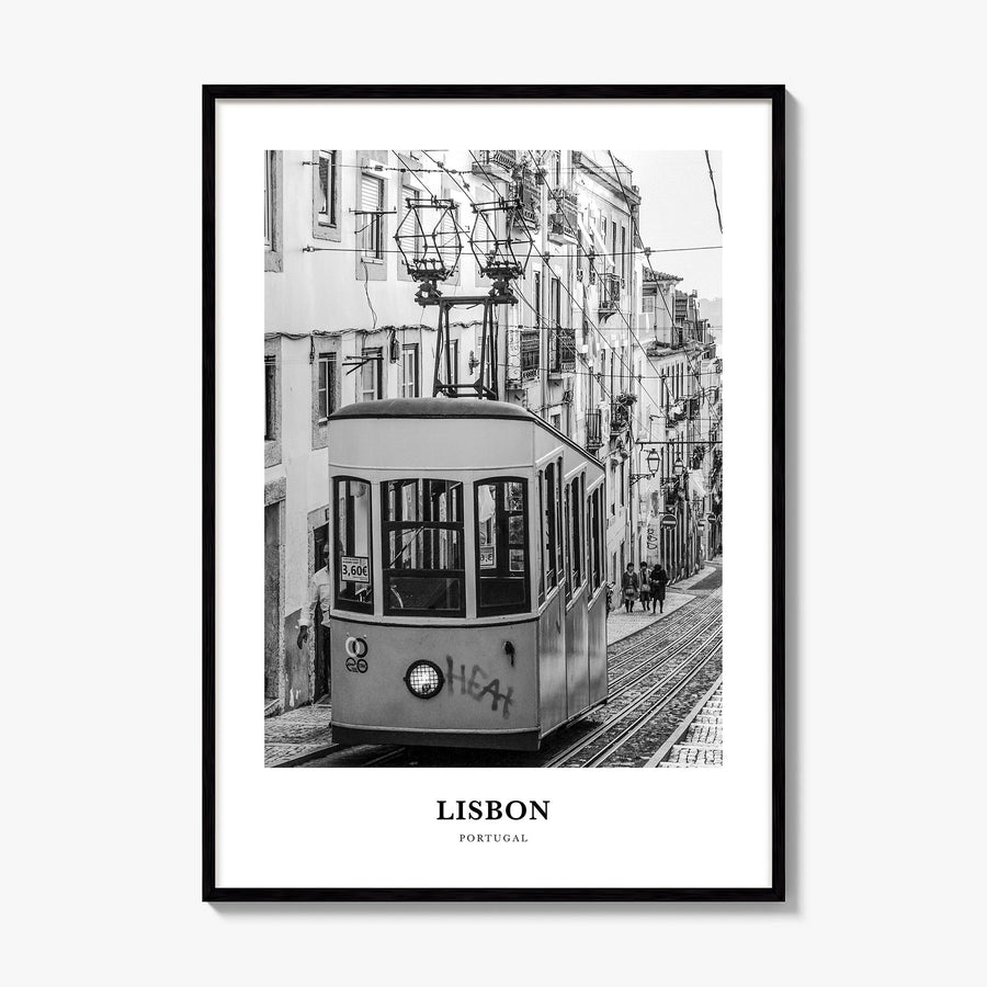 Lisbon Classic No 1 Poster, framed poster mockup