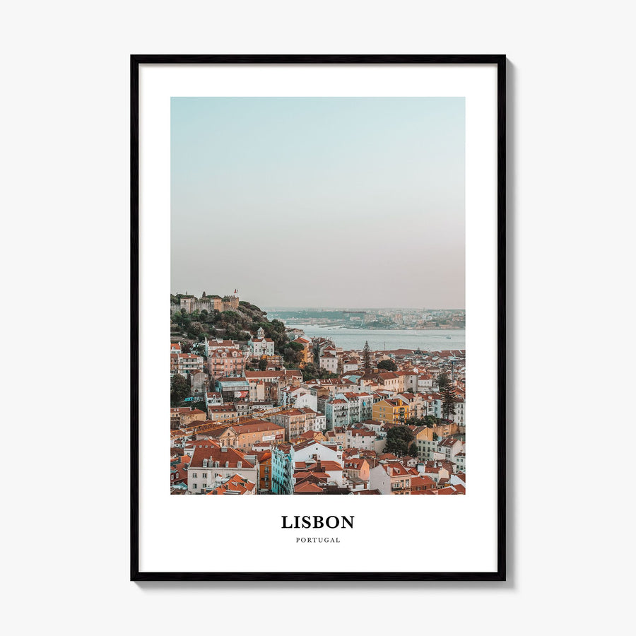 Lisbon Classic Poster, framed poster mockup