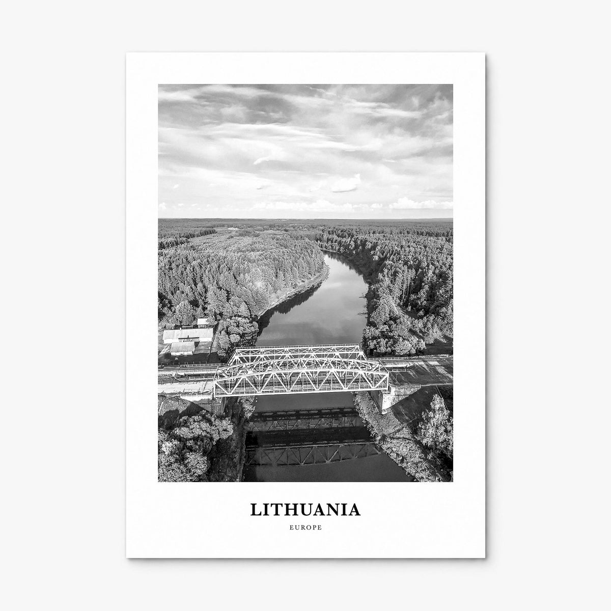 Lithuania Classic Poster, print only (unframed)
