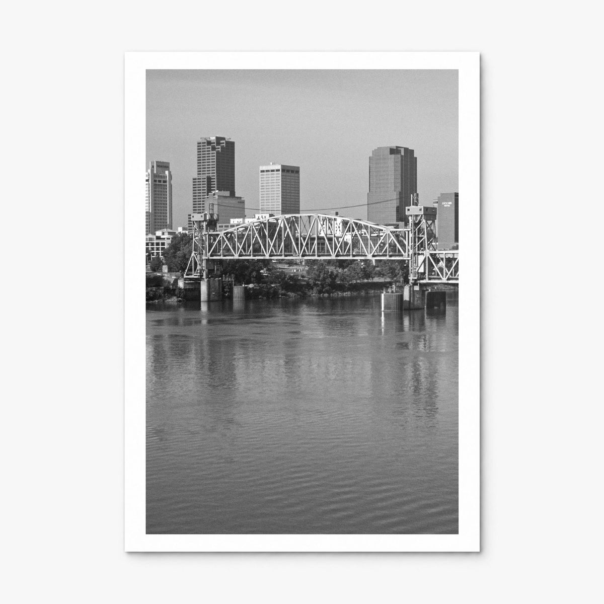 Little Rock Photo Poster, print only (unframed), white border