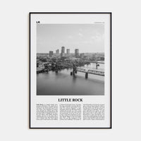 Little Rock Poster None / 8x12 in Nbourhood Travel B&W Poster