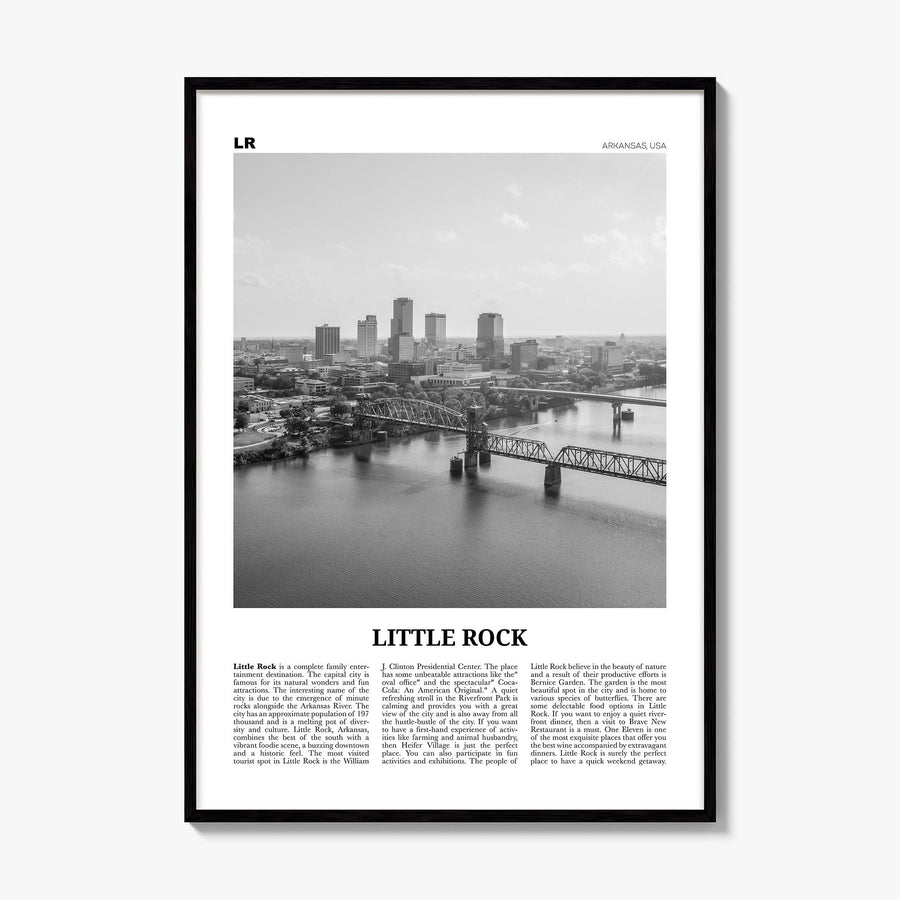 Little Rock Newspaper Poster, framed poster mockup