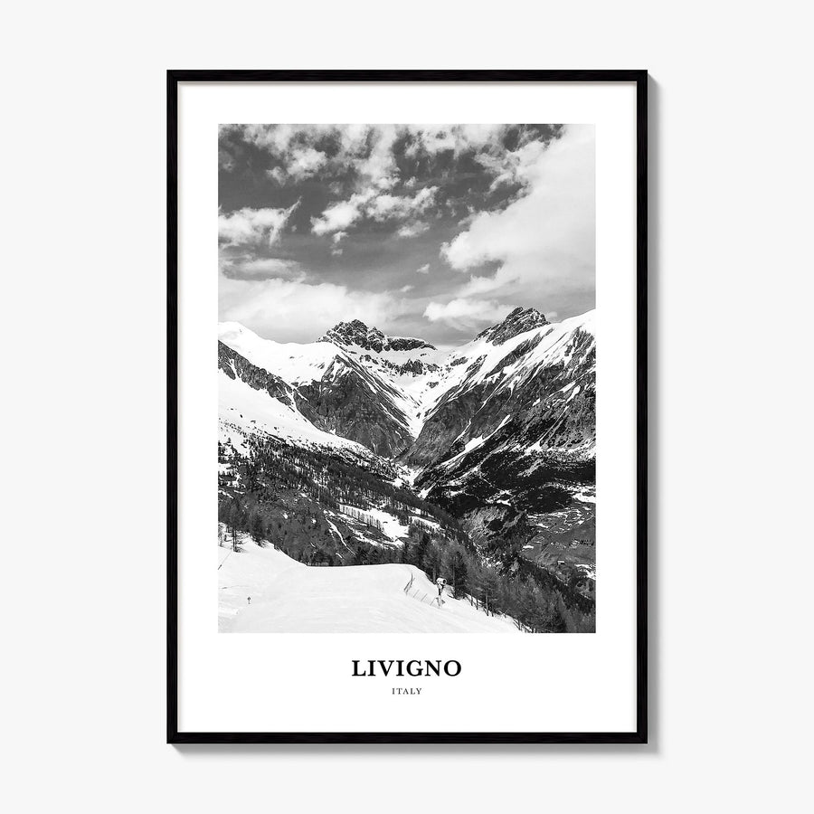 Livigno Classic Poster, framed poster mockup