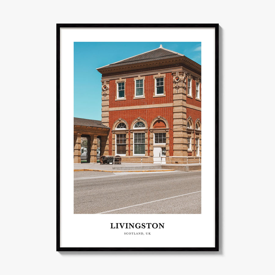 Livingston Classic Poster, framed poster mockup