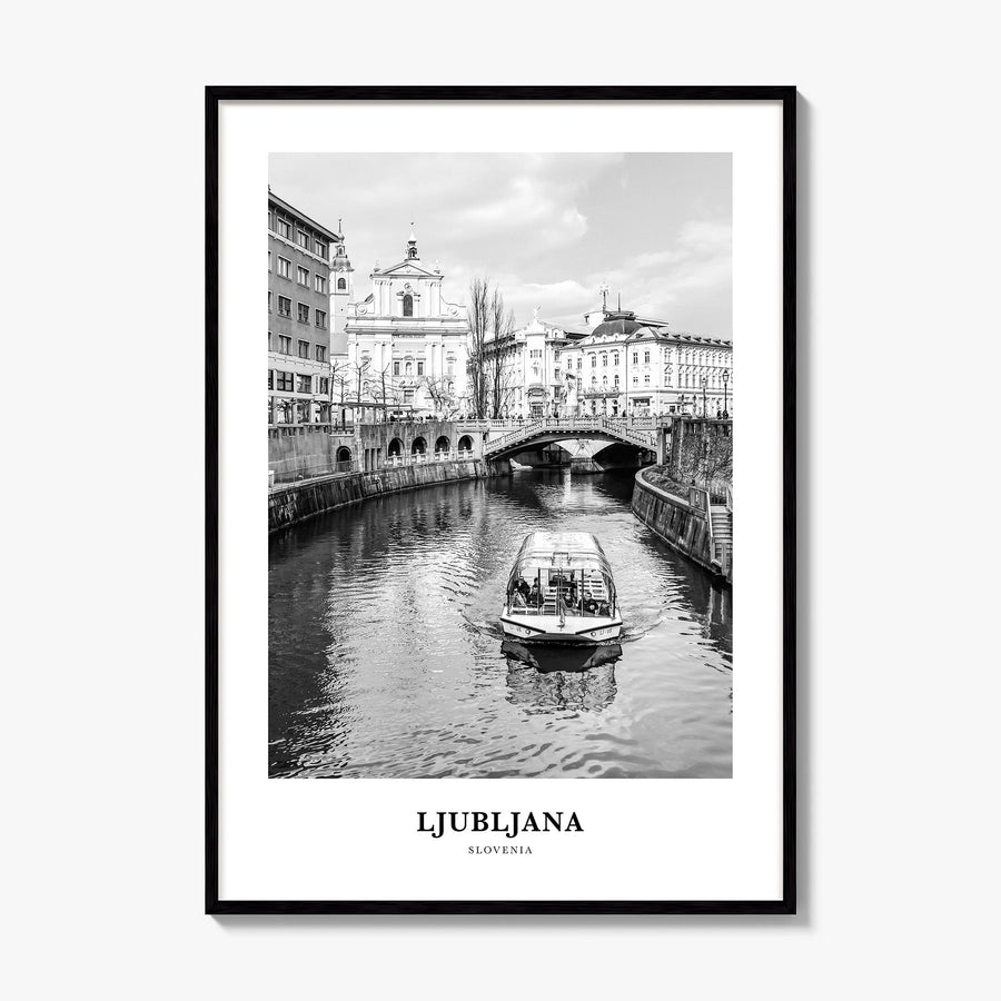 Ljubljana Classic Poster, framed poster mockup