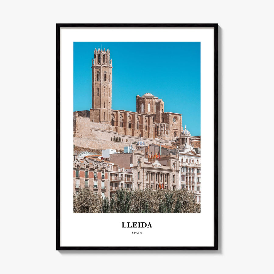 Lleida Classic Poster, framed poster mockup