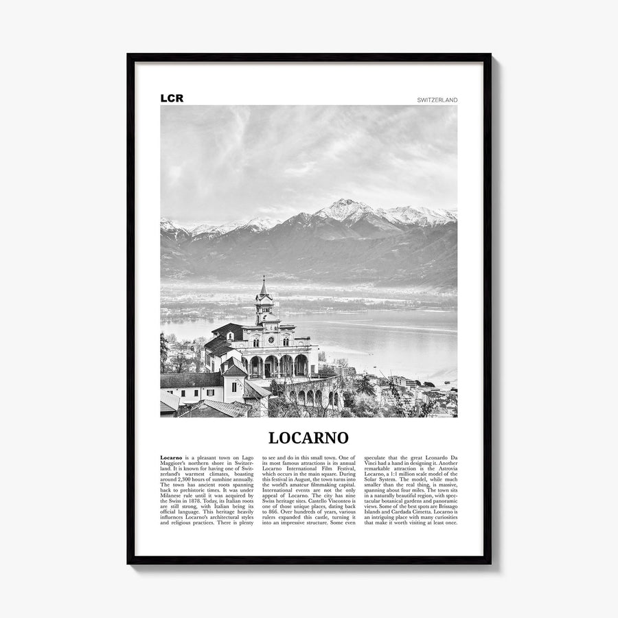 Locarno Newspaper Poster, framed poster mockup