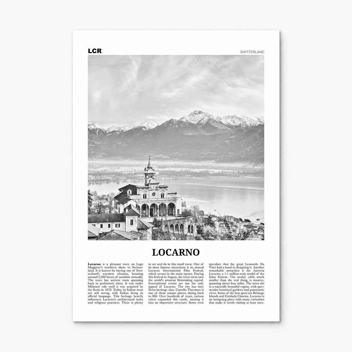 Locarno Newspaper Poster, print only (unframed)