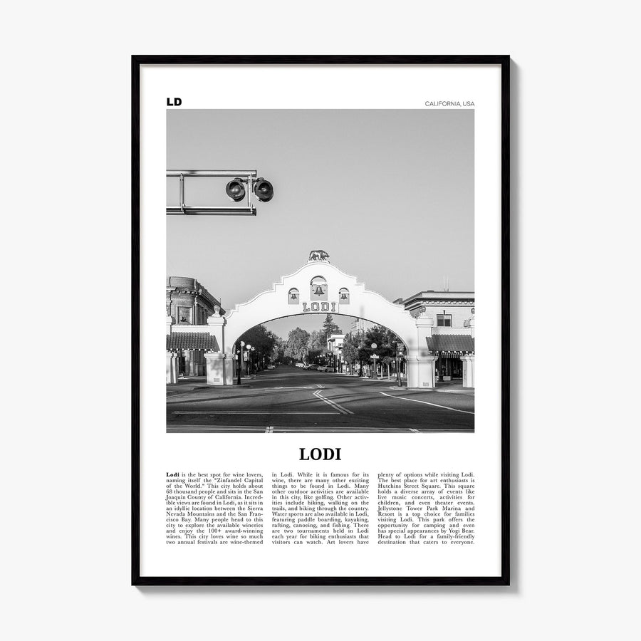 Lodi Newspaper Poster, framed poster mockup