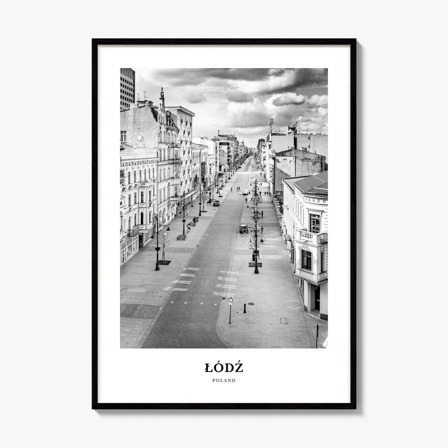 Łódź Classic Poster, framed poster mockup