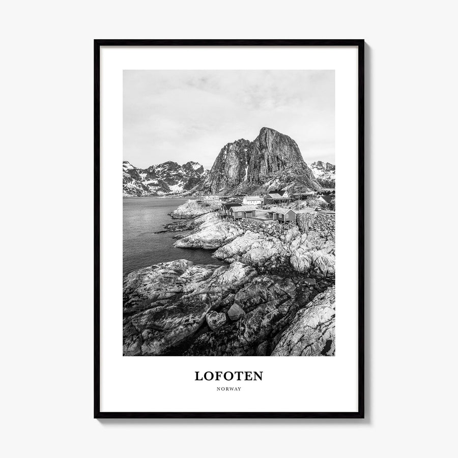 Lofoten Classic Poster, framed poster mockup