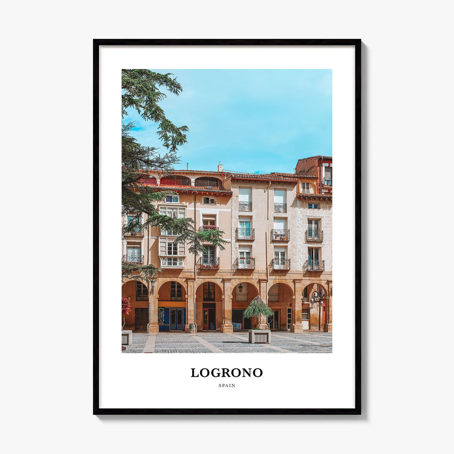 Logroño Classic Poster, framed poster mockup