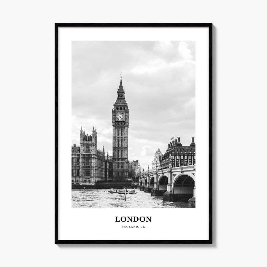 London Classic No 1 Poster, framed poster mockup