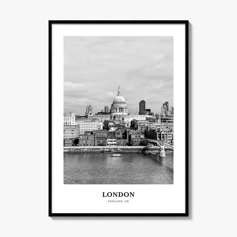 London Classic No 3 Poster, framed poster mockup