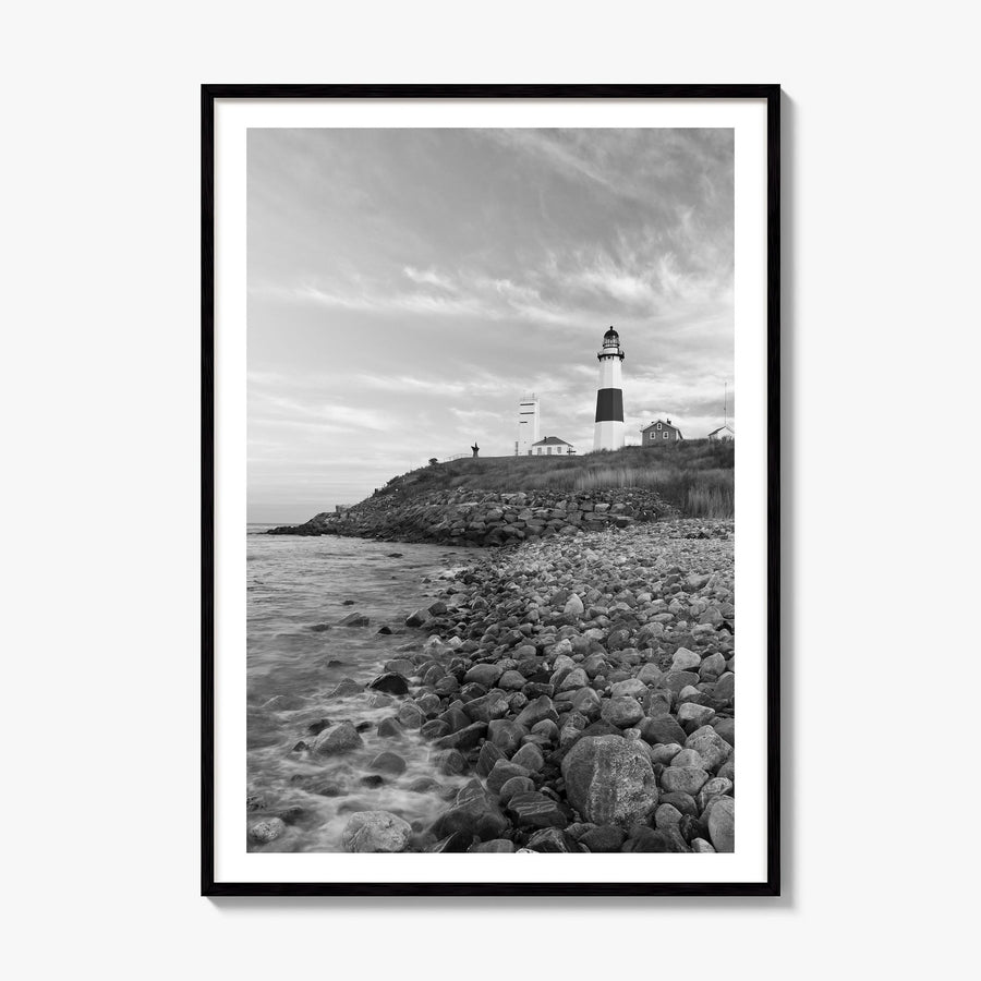 Long Beach Island Photo Poster, framed poster mockup, white border