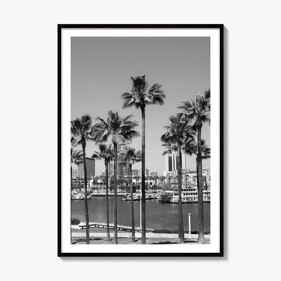 Long Beach Photo No 1 Poster, framed poster mockup, white border