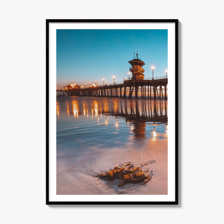 Long Beach Photo No 2 Poster, framed poster mockup, white border