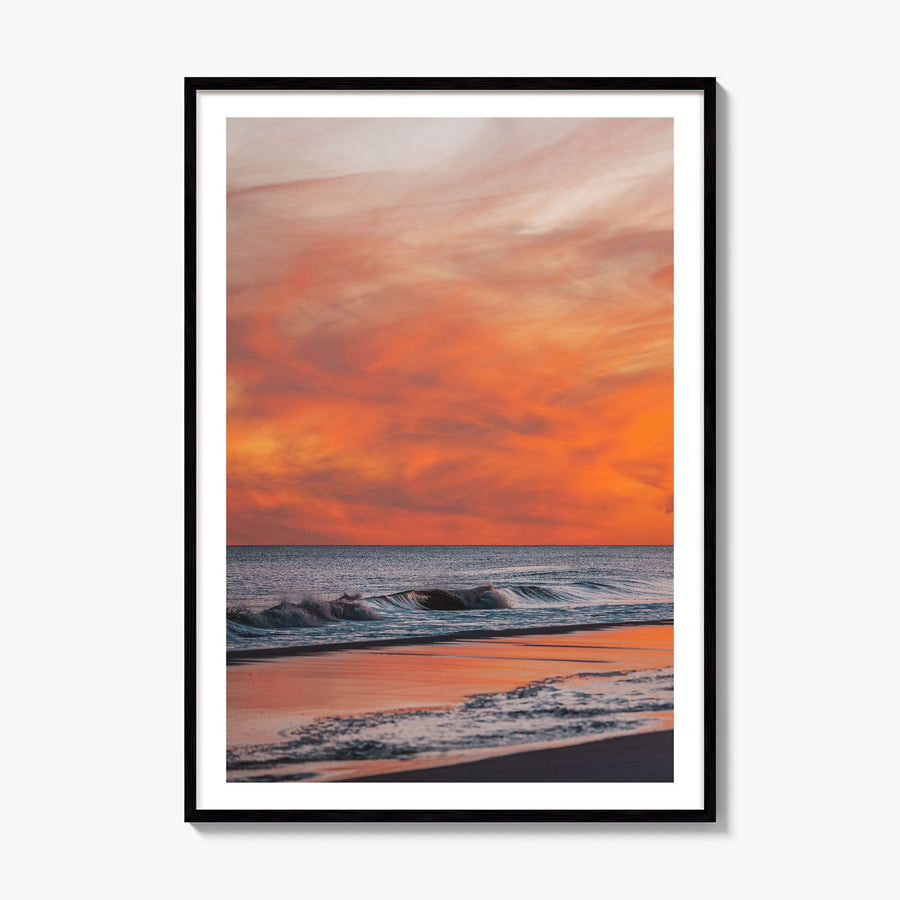 Long Beach Photo No 3 Poster, framed poster mockup, white border
