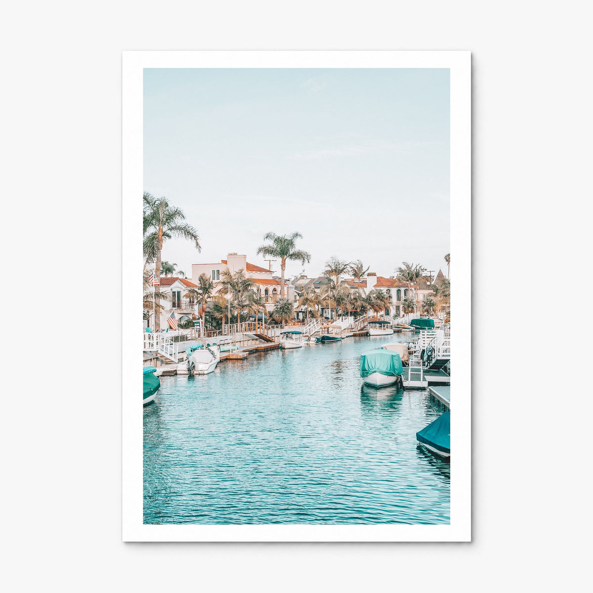 Long Beach Photo No 4 Poster, print only (unframed), white border