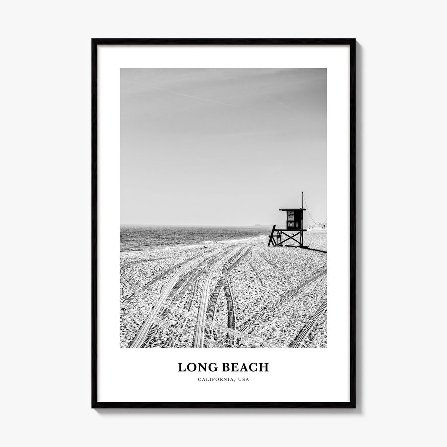 Long Beach Classic No 1 Poster, framed poster mockup