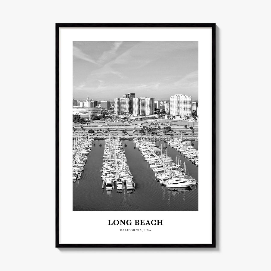Long Beach Classic No 2 Poster, framed poster mockup