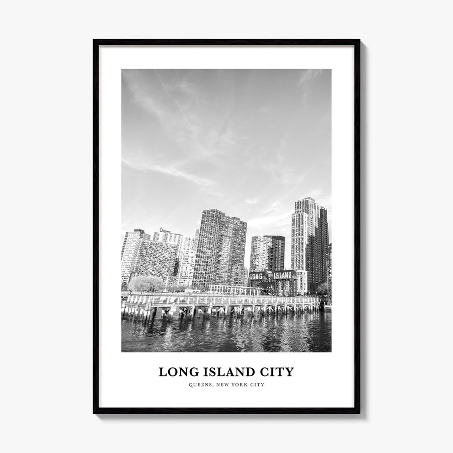 Long Island City Classic Poster, framed poster mockup