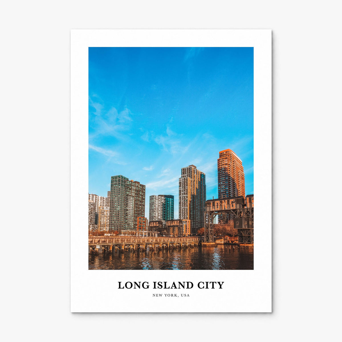 Long Island City Classic Poster, print only (unframed)