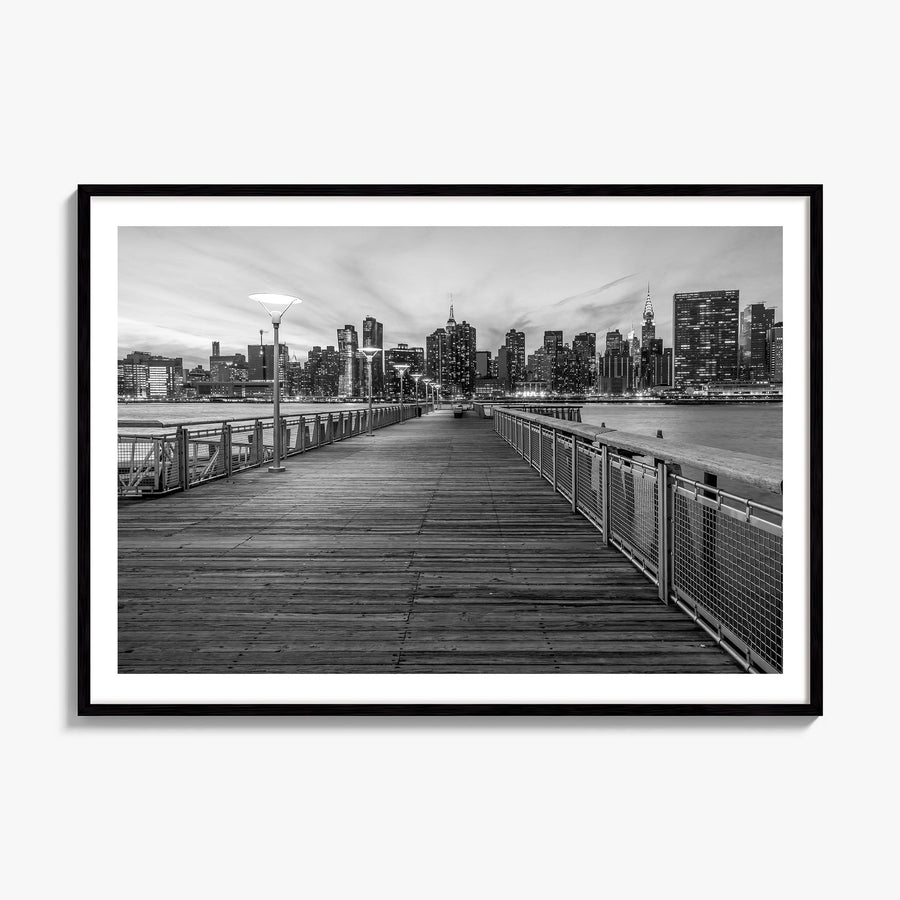 Long Island Photo Poster, framed poster mockup, white border