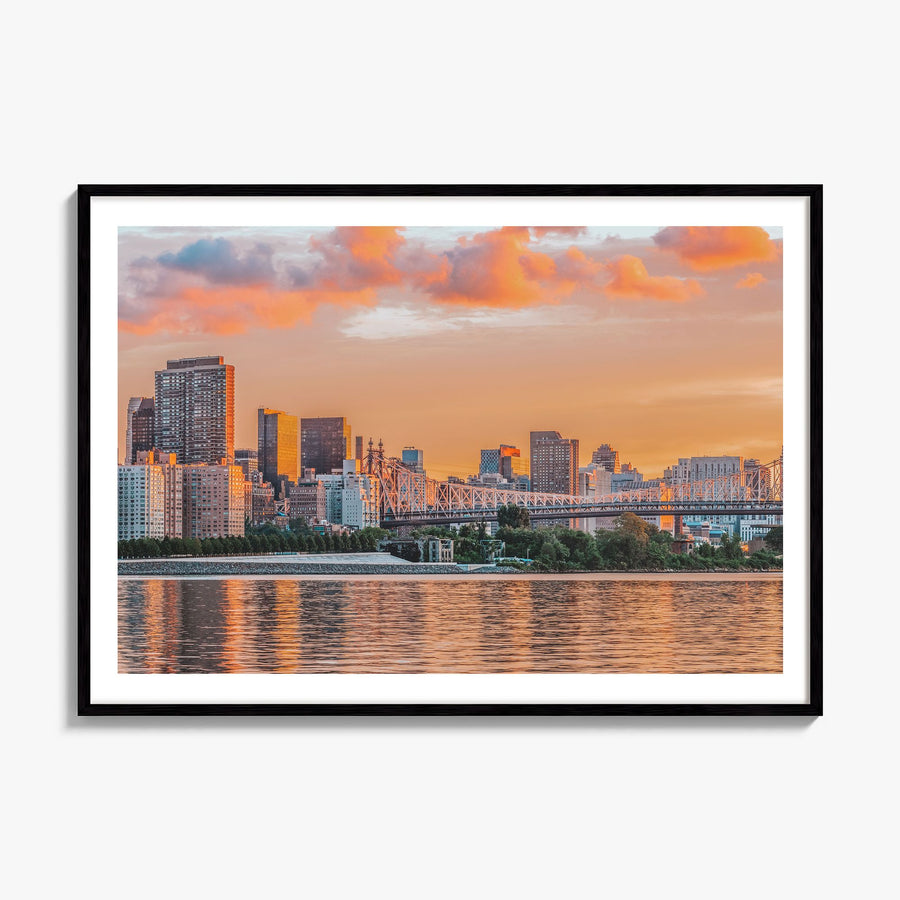 Long Island Photo Poster, framed poster mockup, white border