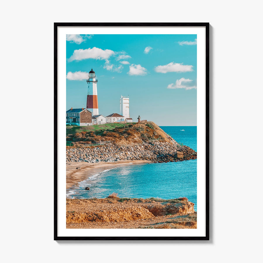 Long Island Photo No 1 Poster, framed poster mockup, white border