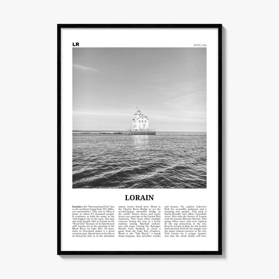 Lorain Newspaper Poster, framed poster mockup