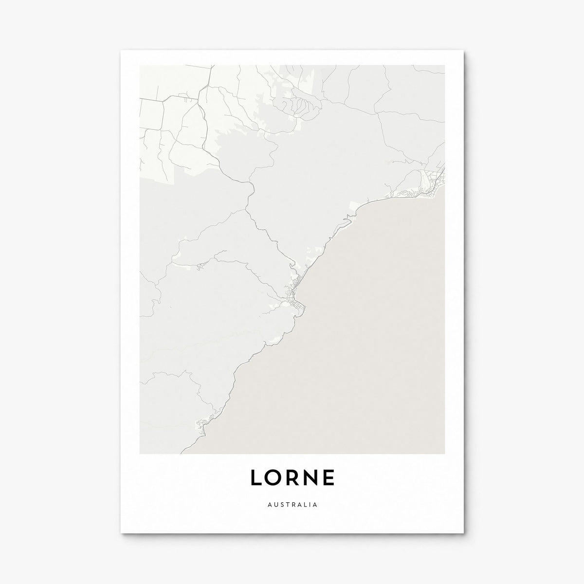 Lorne Map Poster, print only (unframed)