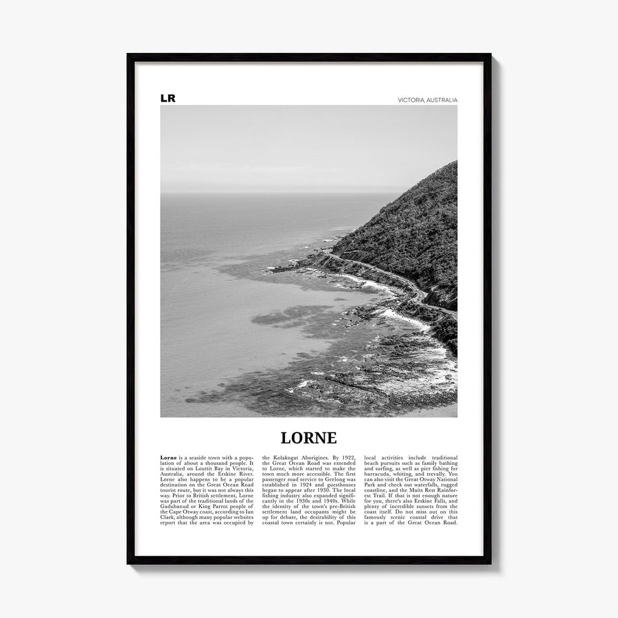Lorne Newspaper Poster, framed poster mockup