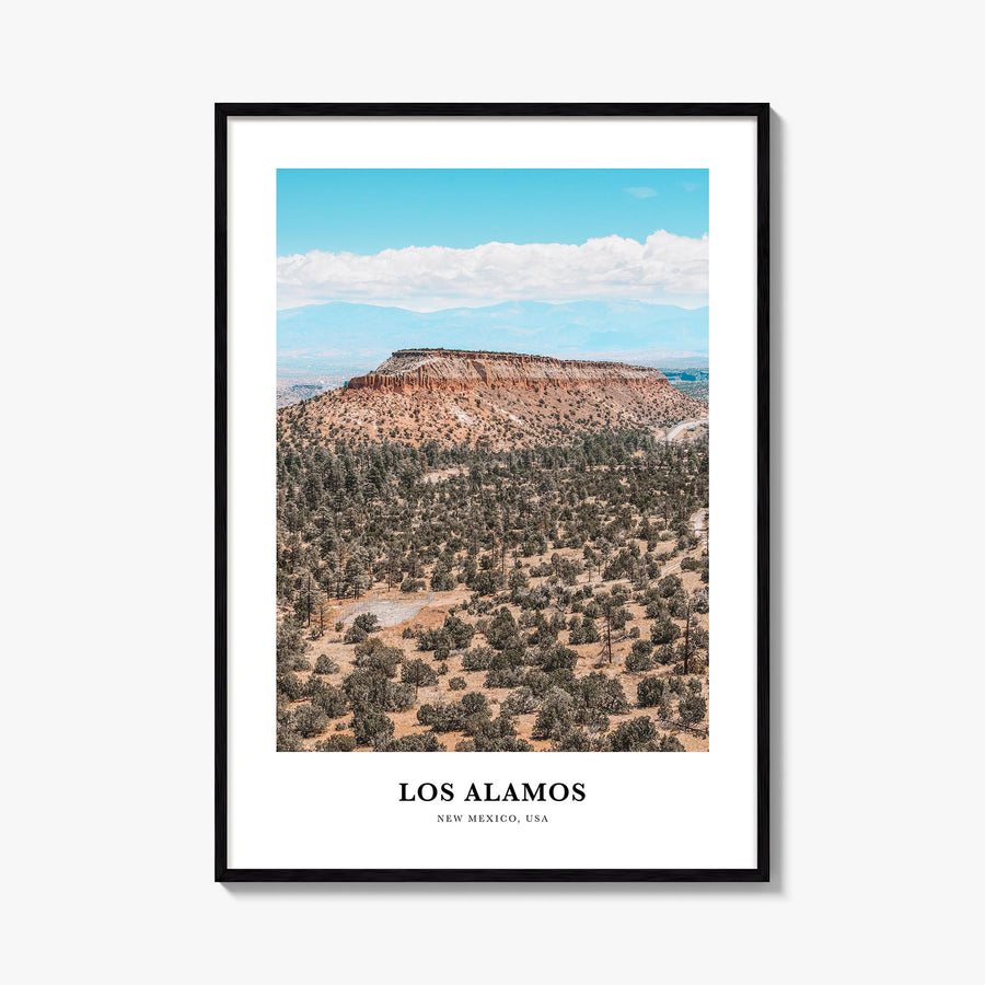Los Alamos colorful classic poster of Chile – vertical wall art, unframed print shown in interior mockup