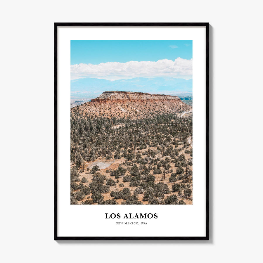 Los Alamos Classic Poster, framed poster mockup