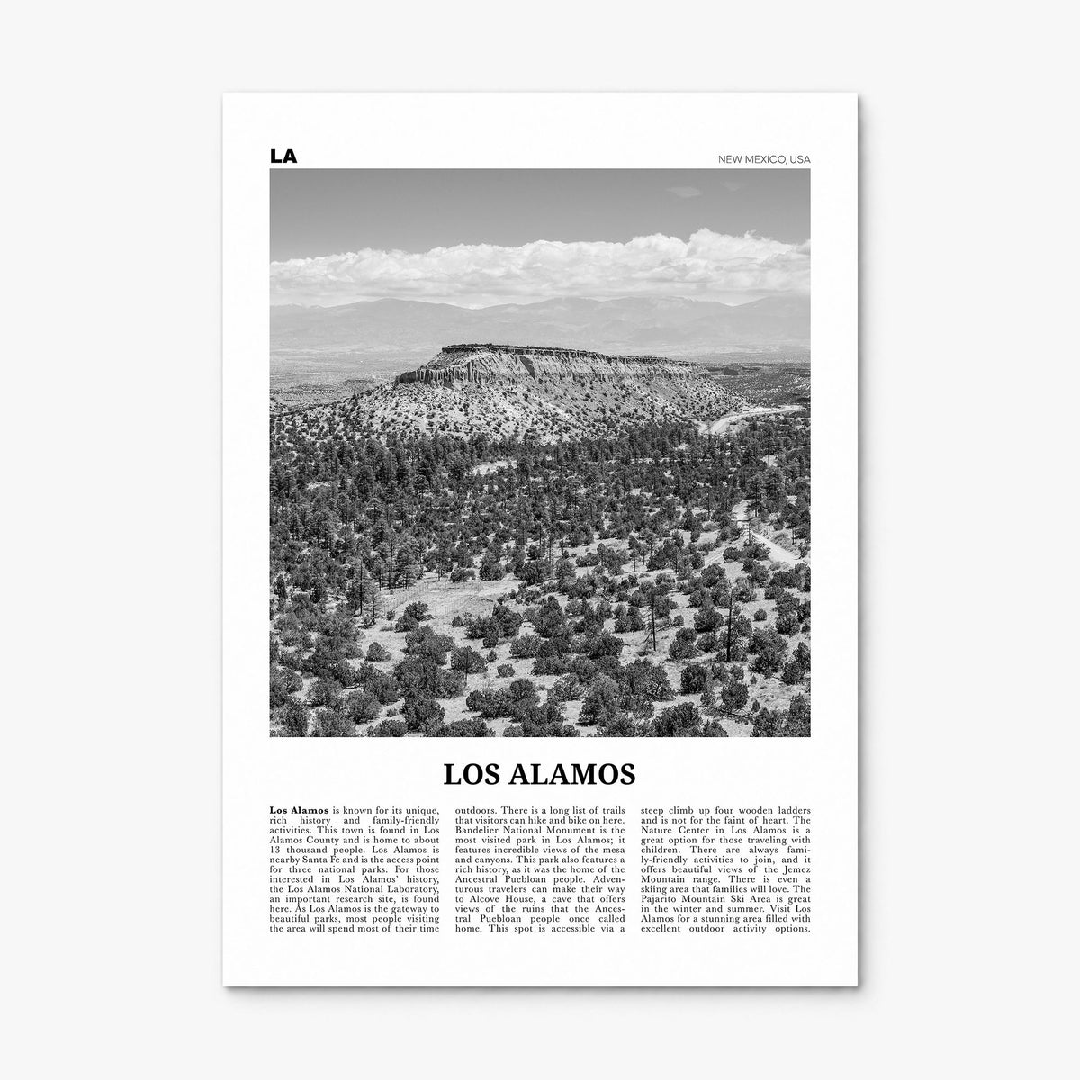 Los Alamos Newspaper Poster, print only (unframed)