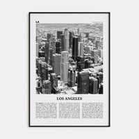 Los Angeles No 5 Poster None / 8x12 in Nbourhood Travel B&W Poster