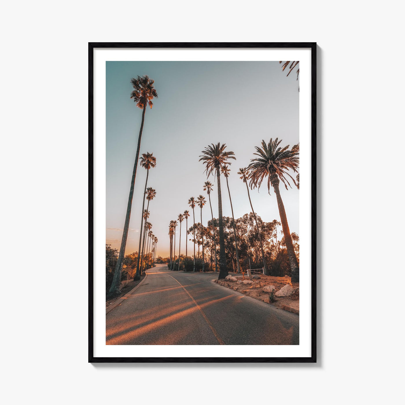 Los Angeles no. 6 colorful photo poster of California, USA – vertical wall art, unframed print shown in interior mockup
