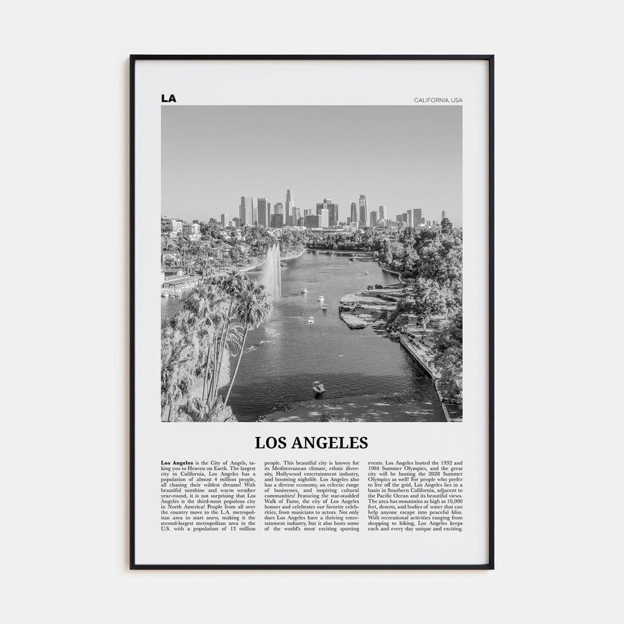 Los Angeles No 6 Poster None / 8x12 in Nbourhood Travel B&W Poster