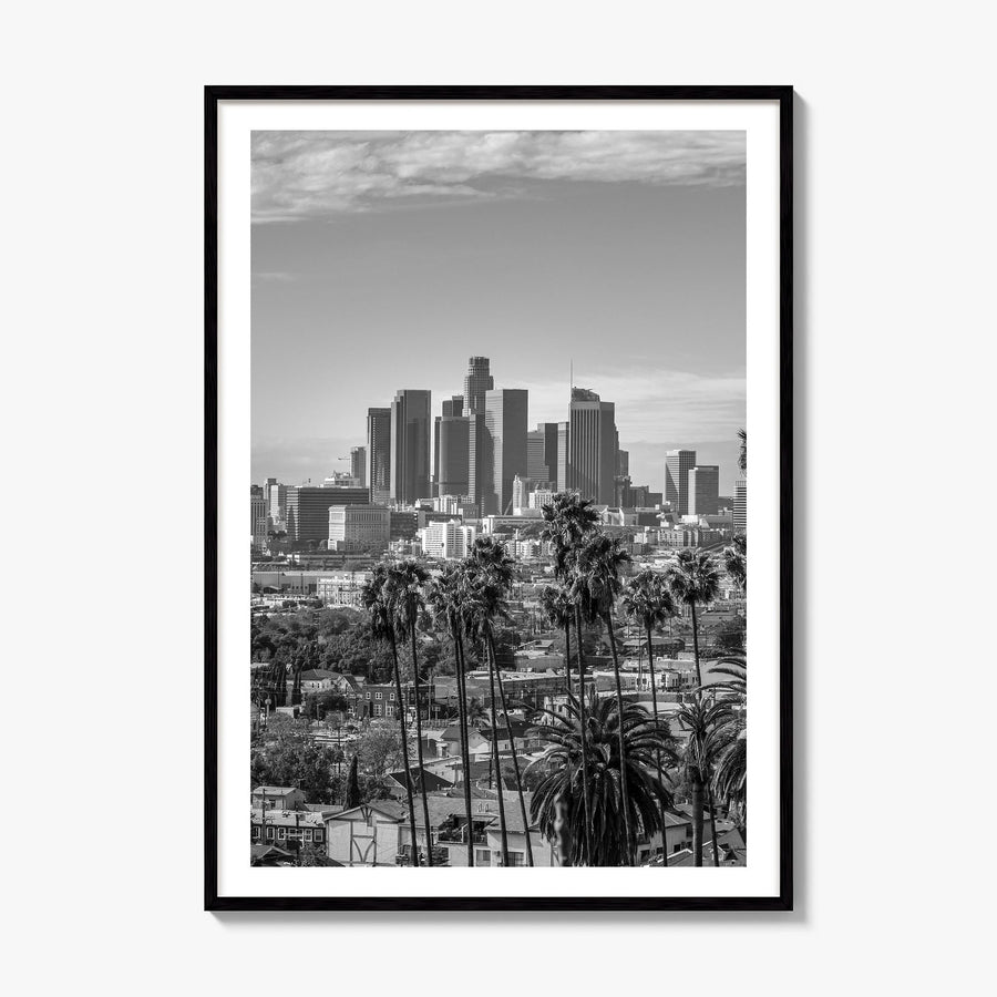 Los Angeles Photo No 1 Poster, framed poster mockup, white border