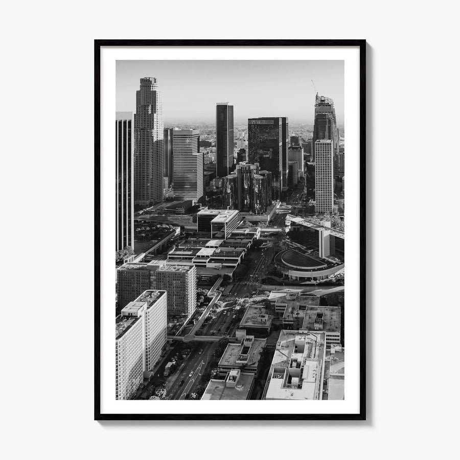 Los Angeles Photo No 3 Poster, framed poster mockup, white border