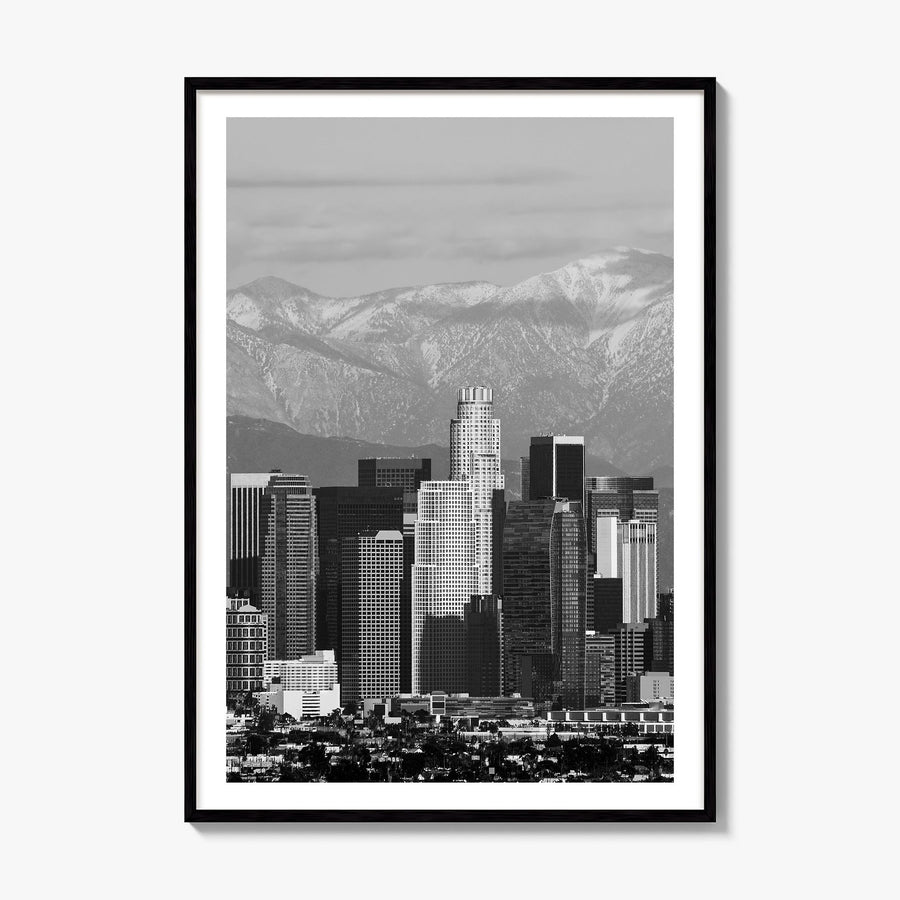 Los Angeles Photo No 4 Poster, framed poster mockup, white border