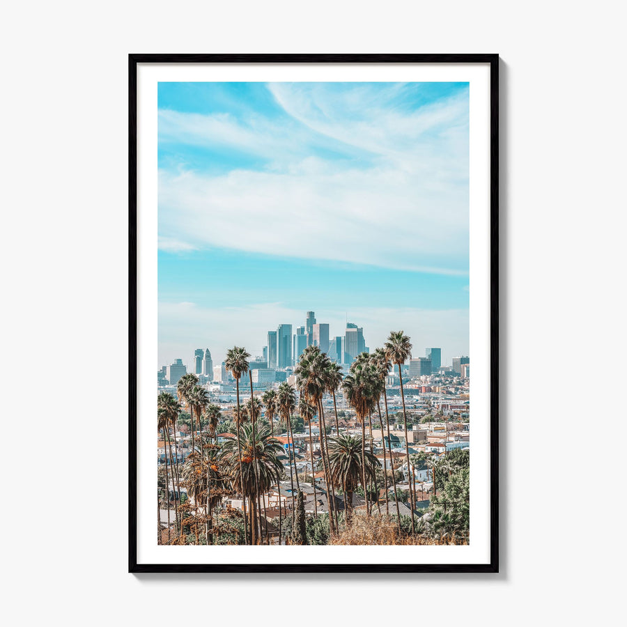 Los Angeles Photo No 3 Poster, framed poster mockup, white border